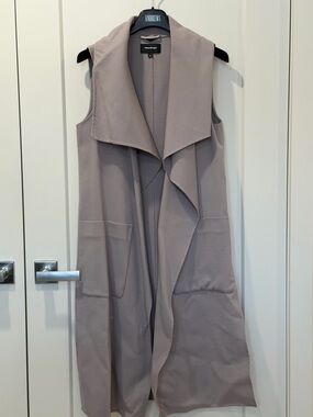 Mackage | Lavender Wool Long Shawl Collar Vest